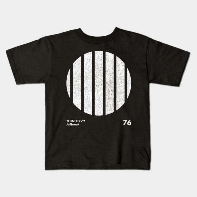 Thin Lizzy Jailbreak / Minimal Graphic Design Tribute Kids T-Shirt by saudade